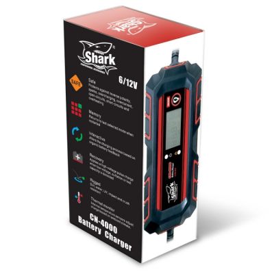 Shark CN-4000 nabíječka baterií 6/12V, IP54, 4A DC